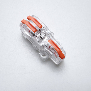 透明F-12一进二出 电线连接器快速接线端子对接头 分线并线器