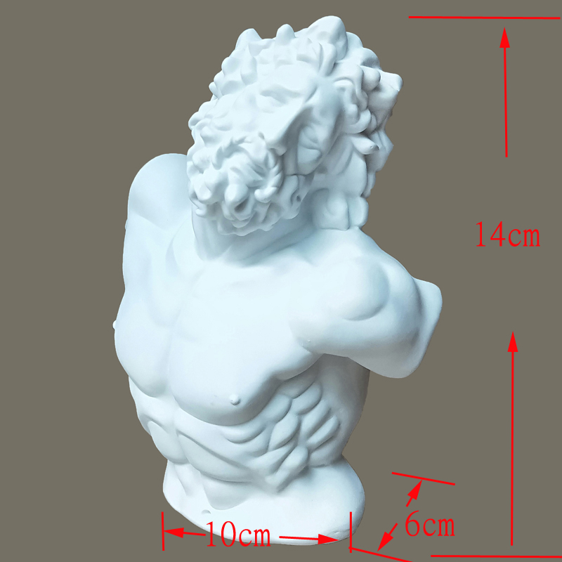 15cm高拉奥孔头像石膏欧式风格用