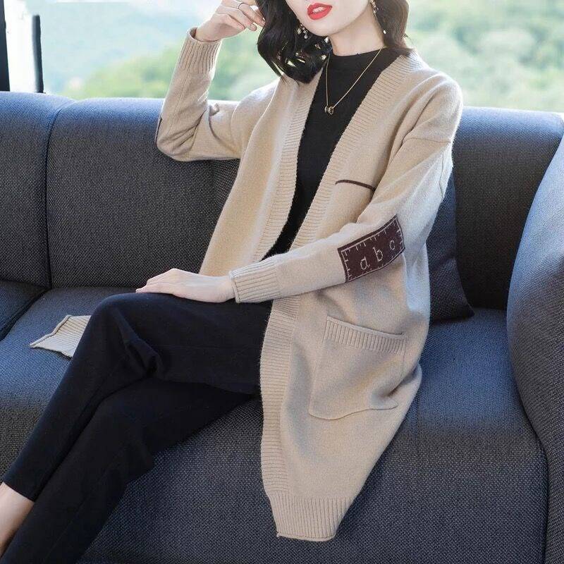 針織開衫外套女早秋2019新款秋裝中長款韓版寬松款外搭毛衣女潮在類目 女裝/女士精品, 毛針織衫中 - 來自Buy2taobao.com提供專業的淘寶代購服務