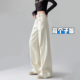 高个子超长白色弯刀牛仔裤 高腰宽松加长香蕉阔腿裤 女2025秋季 新款