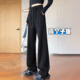 休闲拖地阔腿裤 高个子加长美式 春秋窄版 女2026新款 子 运动直筒卫裤