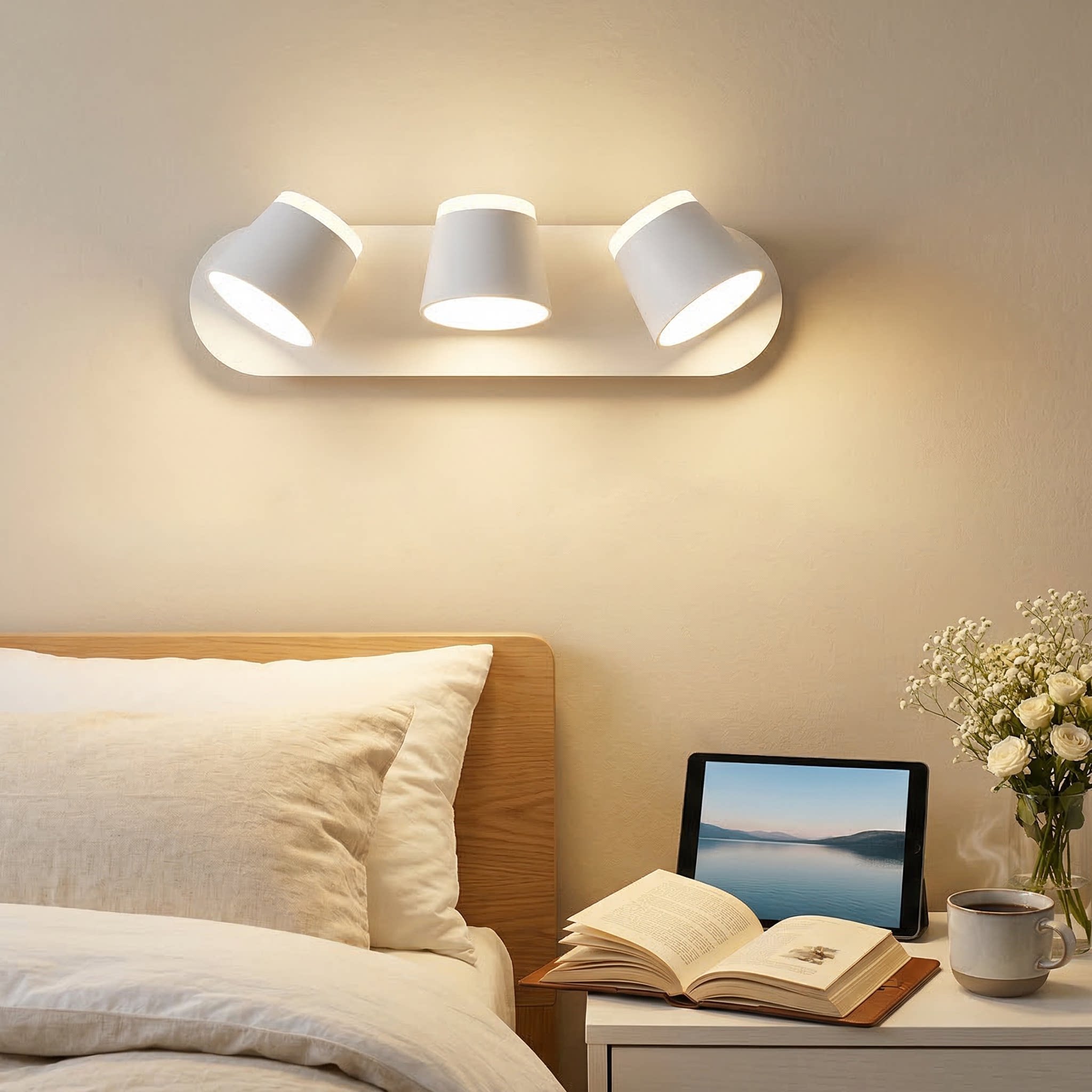 可旋转壁灯镜前灯洗手间服装店展厅过道客厅阳台墙灯智能北欧简约