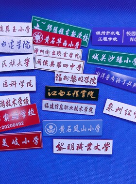 校徽定制亚克力胸章徽章学校幼儿园工号牌学生名牌定做滴胶胸牌