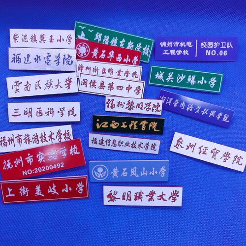 校徽定制亚克力胸章徽章学校幼儿园工号牌学生名牌定做滴胶胸牌