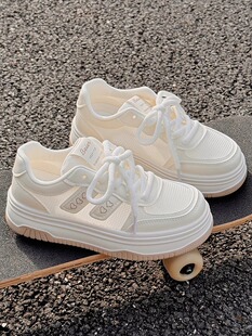 夏季女鞋小白鞋女配裙子2025新款爆款网鞋透气网面休闲鞋子运动鞋