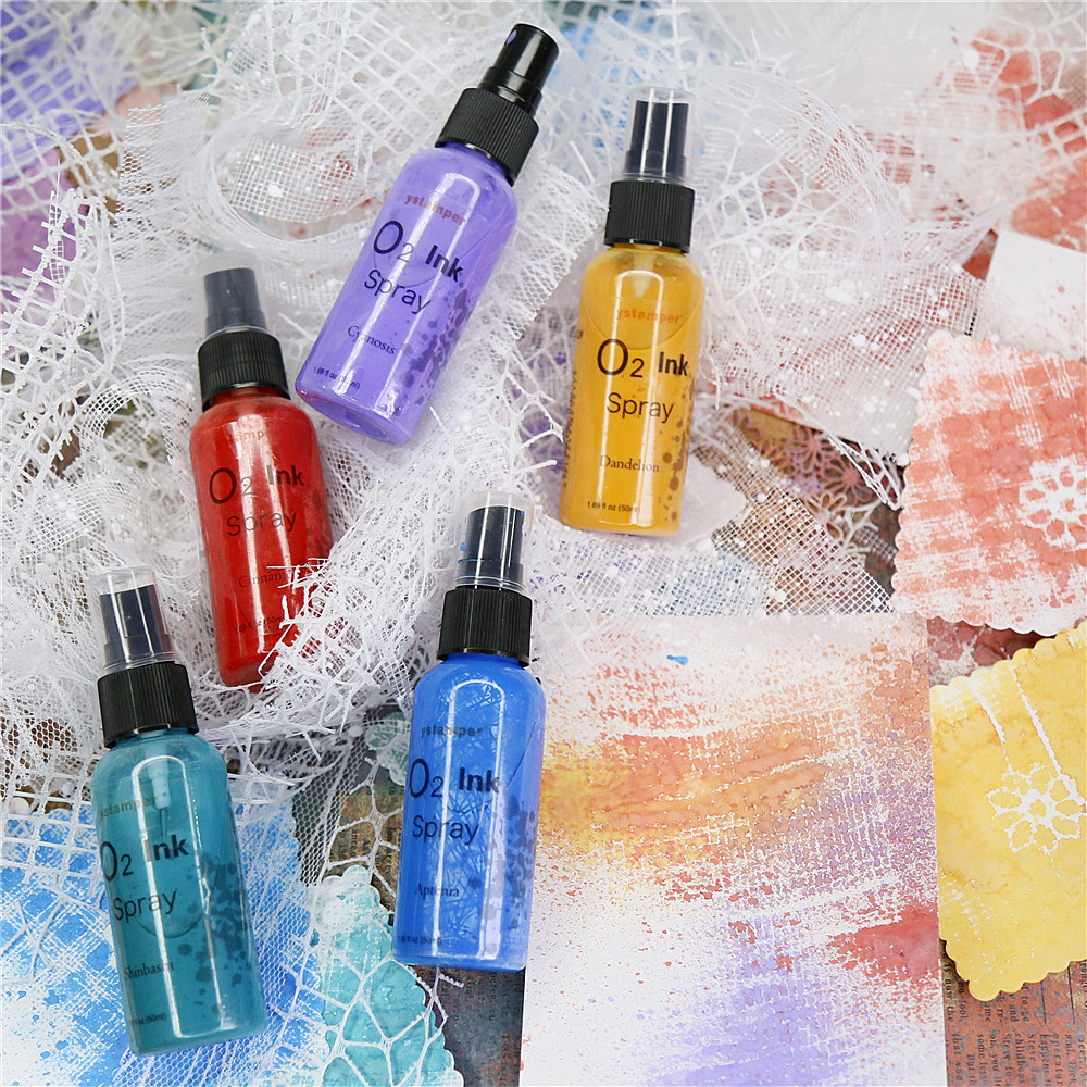 oxide spray墨水艺术垃圾复古做旧氧化喷雾拼贴喷墨手账颜料素材