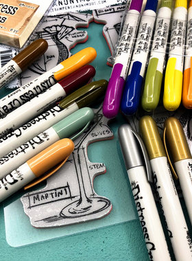 Tim Holtz Distress Crayons旧色水溶蜡笔套装手帐上色晕染多款入