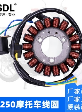 适配晓星GV250 GT250R GTR250 GT650摩托车发电机线圈磁电机配件