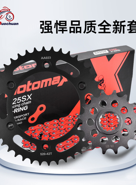 适用于KTM 690SMC 640 625 400 300摩托车大小链轮牙盘链条套链