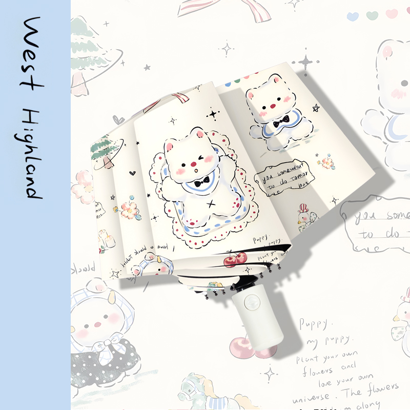 高颜值晴雨伞两用女全自动太阳伞防晒防紫外线可爱便携遮阳伞雨伞