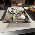 Four person silver cigar jar