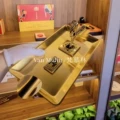 Upgraded version with reinforced base, luxury gold cigar jar, double seat (36cm large)