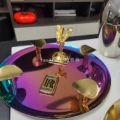 New 4-person Colorful Cigar Plate