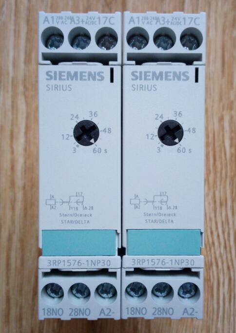 SIEMENS原装进口型3RP系列通电延时抑制噪声脉冲，平稳起动电机，对线路电压冲击小。断电延时在断开控制电源后，仍能继续运行，电源故障时，可实现急停或将设备或系统置于一个特定的状态，宽电压范围的多功能时间继电器，使用更为便利，硬金镀层触点 ，高端耐用！