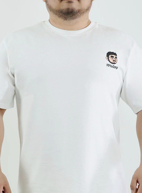 XANTHINE男士原创大码T恤纯棉贩卖小胖子KUMABEAR卡通