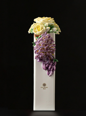夫己纯手工陶瓷《芳华正茂》