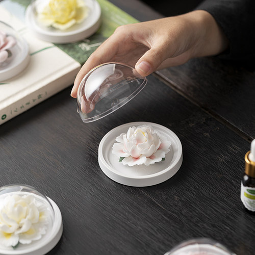 非遗瓷花牡丹香薰礼盒