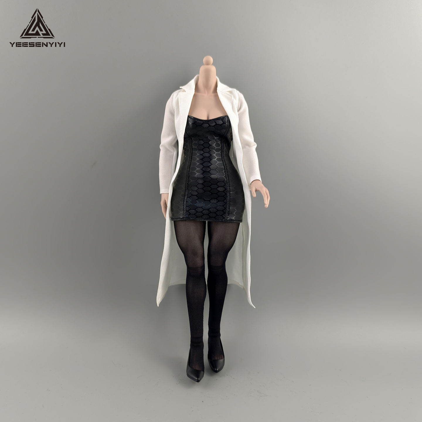 1/6不染色女兵人皮抹胸短裙12寸BJD裙子6分娃娃衣服TBL手办布衣服