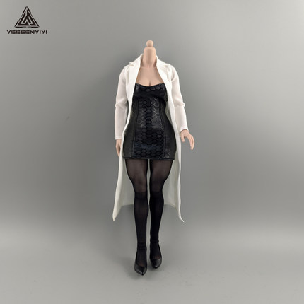 1/6不染色女兵人皮抹胸短裙12寸BJD裙子6分娃娃衣服TBL手办布衣服