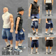 6寸玩具潮流衣服YEESENYIYI 套装 12男兵人宽肩高领背心牛仔短裤