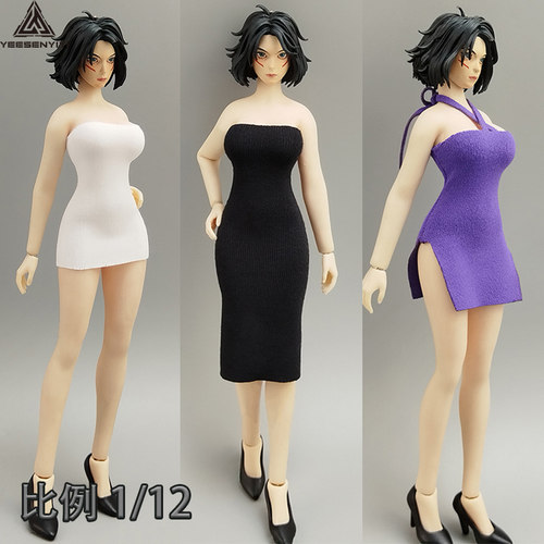 1/12抹胸短裙旗袍长裙12分BJD