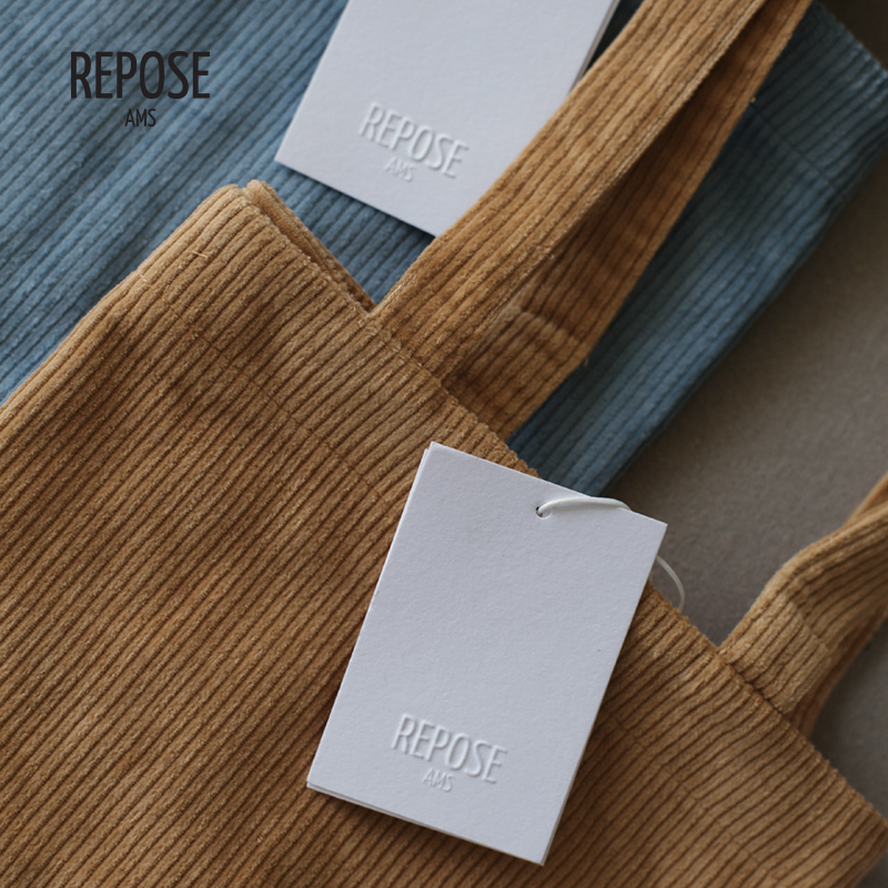 Repose ams 马卡龙浅色灯芯绒简约休闲单肩背包儿童妈妈亲子tote