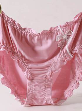 130-200斤超柔软大弹力莫代尔木耳边清新可爱胖mm大码内裤50258