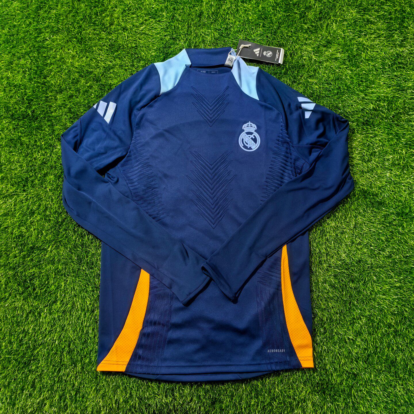 Adidas 皇马 皇家马德里 2425球员版足球训练服长袖拇指扣 je4200