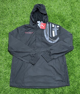 PUMA 2223赛季 半拉链足球训练卫衣连帽套头衫 风雨衣769335 AC米兰