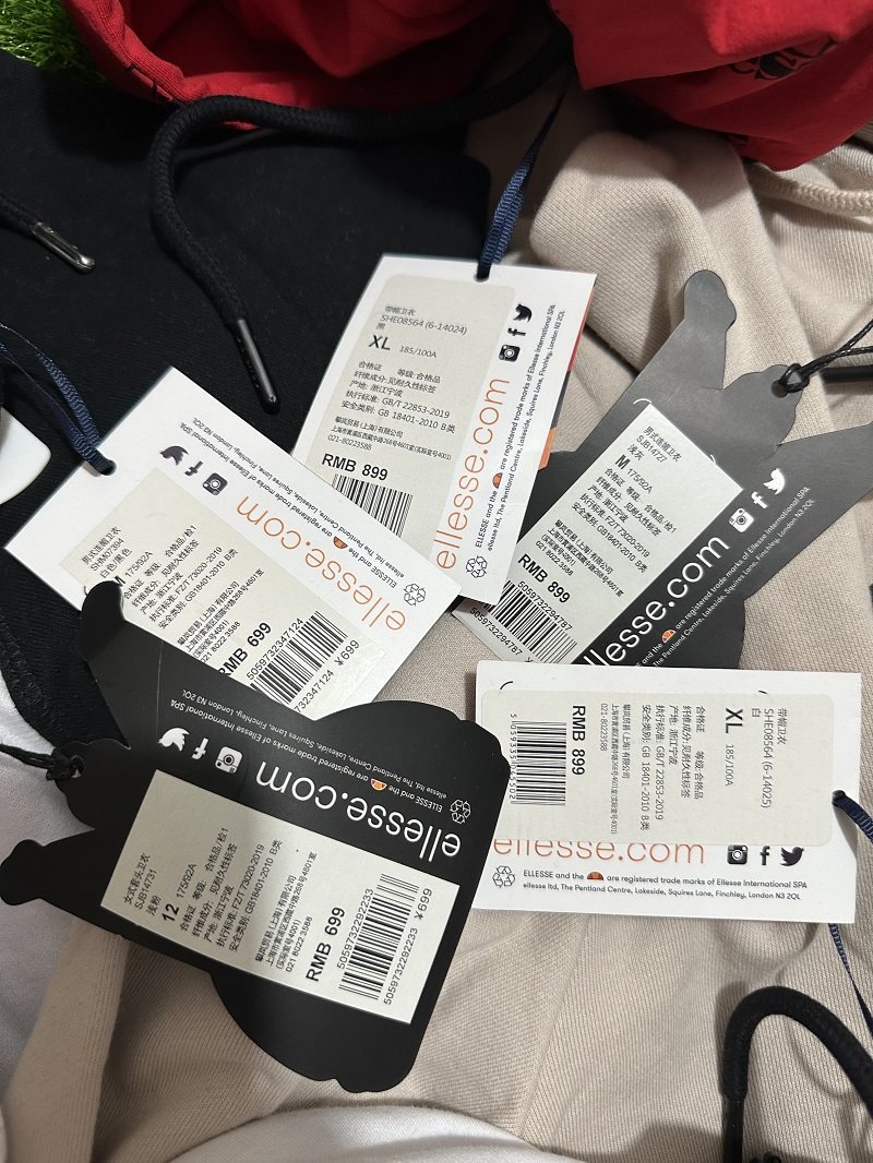 ELLESSE 트렌디 브랜드 남성 및 여성 스포츠 패션 재킷 캐주얼하고 편안하며 활용도가 높은 풀오버 후드 스웨트셔츠