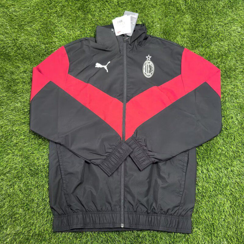PUMA AC米兰 2122赛季球员版出场夹克旅行休闲夹克风雨衣 764445