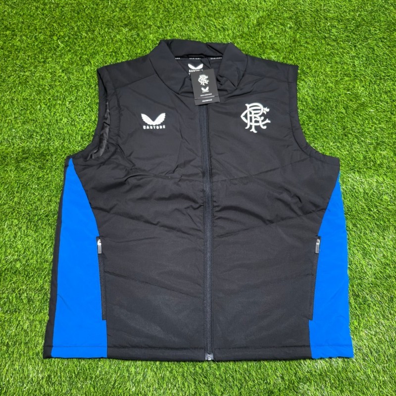 Castore 格拉斯哥流浪者 2324赛季足球训练运动保暖棉马甲