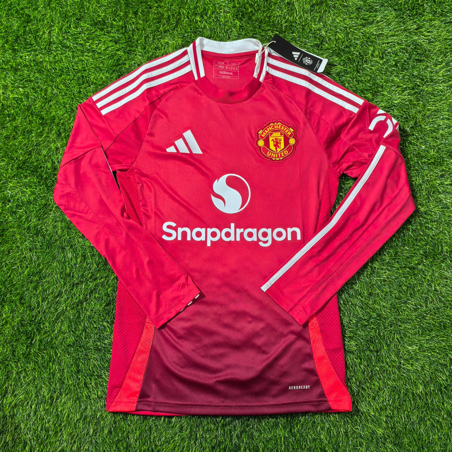 Adidas 曼联 2425赛季主场球迷版长袖球衣足球服 it1971