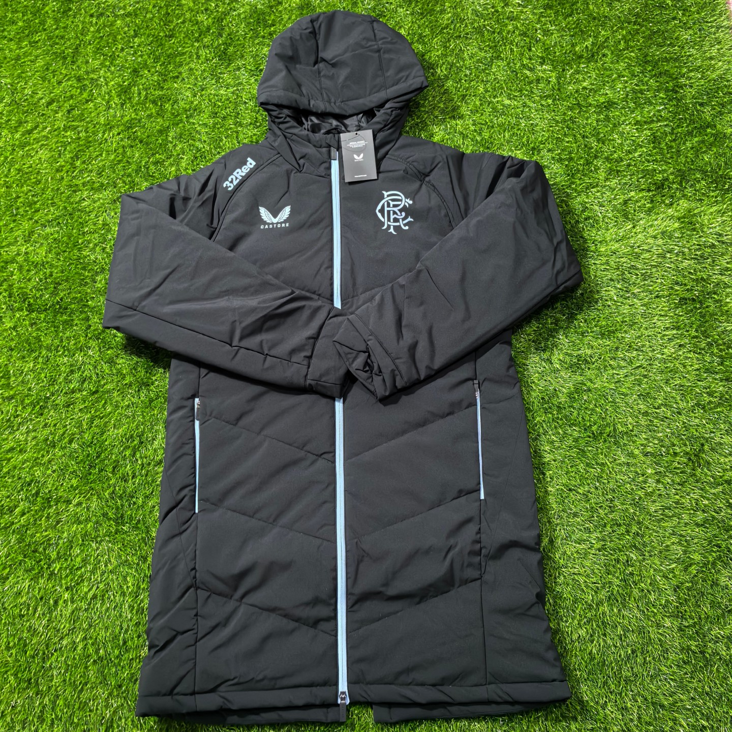 Castore 格拉斯哥流浪者 2425教练款足球运动训练中长款保暖棉服