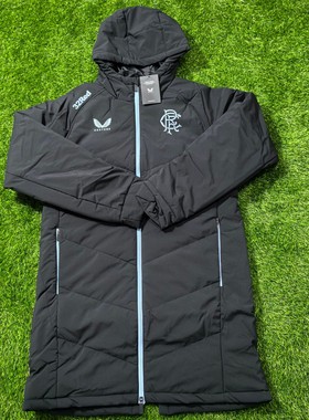 Castore 格拉斯哥流浪者 2425教练款足球运动训练中长款保暖棉服