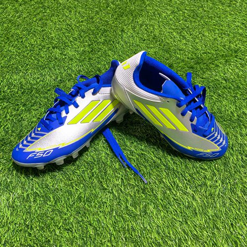 Adidas 梅西Messi联名款F50大童儿童女子MG短钉人草足球鞋 ih0920
