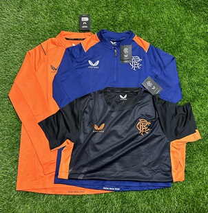 Castore 格兰斯哥流浪者球员版半拉链长袖训练服 短袖速干足球服