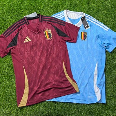 Adidas 比利时 24欧洲杯主场客场球员版球迷版短袖球衣足球服