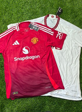 Adidas 曼联 2425主场客场球员版短袖球衣足球服 jf1291 ip1742