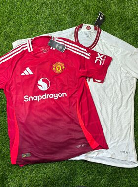 Adidas 曼联 2425主场客场球员版短袖球衣足球服 jf1291 ip1742