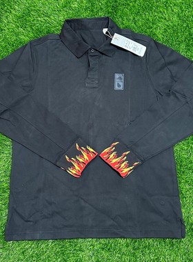 Adidas 比利时国家队黑色足球运动休闲纯棉长袖T恤POLO衫 hg1362