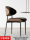 Итальянский легкий роскошный минималистский обеденный стул Eames для дома, современный минималистский ресторан, обеденный стол и стул из цельного дерева, высококачественная кожа mini 0