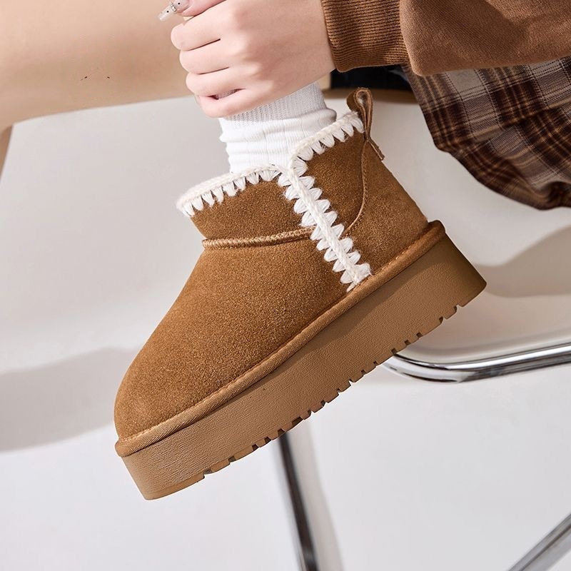 厚底雪地靴女款新款冬季女鞋子加绒加厚棉靴防水防滑保暖棉鞋,女鞋,时尚雪地靴,淘宝优惠券,粉丝福利购,淘宝优惠卷