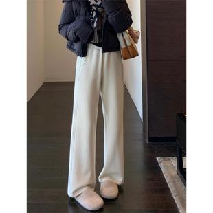 女2025新款 AMR ～加绒加厚高腰显瘦休闲直筒裤 火爆大王裤 秋冬