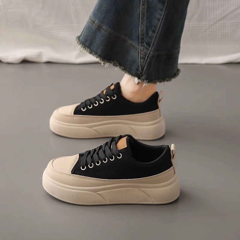 德训鞋女年春季新款厚底小白鞋增高板鞋百搭时尚休闲运动女鞋,女鞋,德训鞋,淘宝优惠券,粉丝福利购,淘宝优惠卷