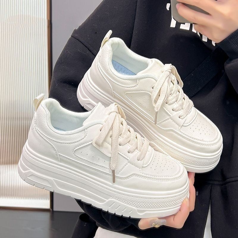 爆款小白鞋女新款春季女鞋百搭厚底增高板鞋子休闲运动老爹鞋,女鞋,老爹鞋,淘宝优惠券,粉丝福利购,淘宝优惠卷