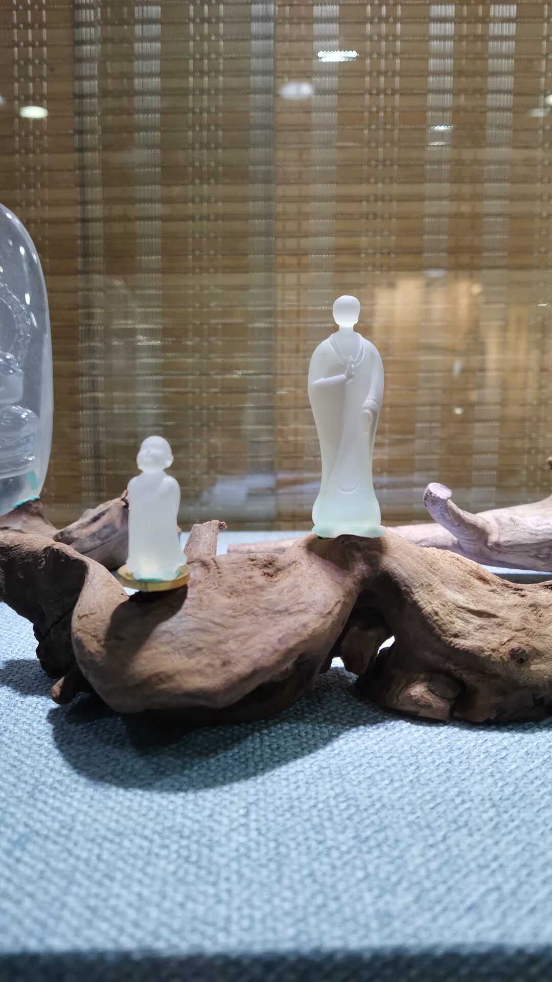 大师精工雕刻天然水晶白水晶雕刻悟道无相佛意境摆件