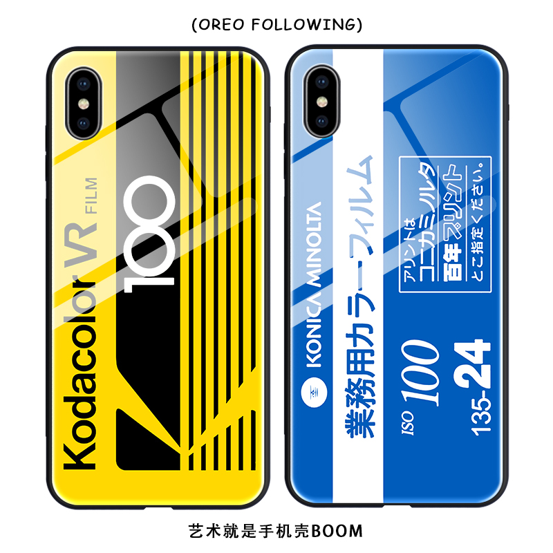 胶卷手机壳苹果光面原创包边