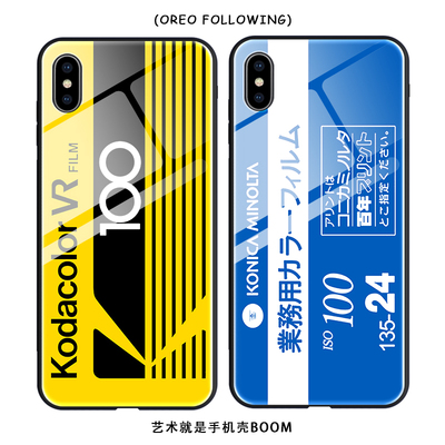 胶卷手机壳苹果光面原创包边