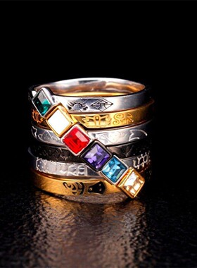 新款高版本假面骑士电王角色宝石戒指动漫周边百搭帅气指环